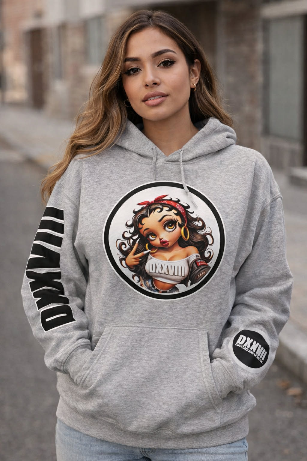 DXXVIII Betty Boop Style Character Hoodie